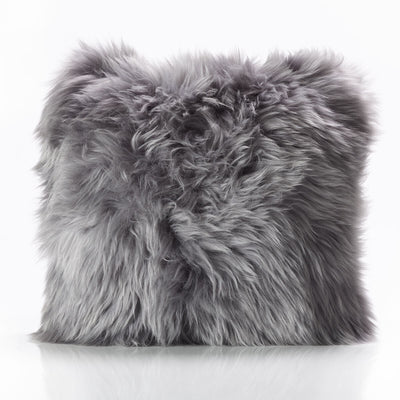 Costco UK Bowron Single Sided Sheepskin Cushion, Dover Grey, 35 x 35cm- Buy online at McGrocer