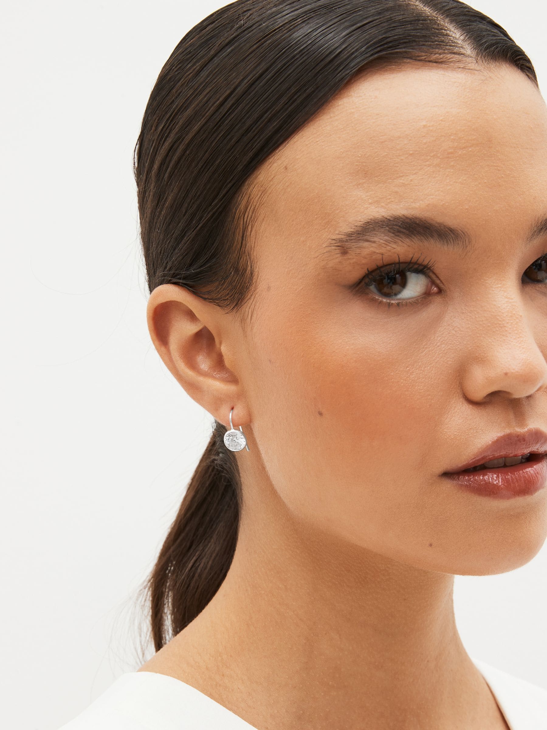 Gold Plated Sparkle Drop Earrings, UK version