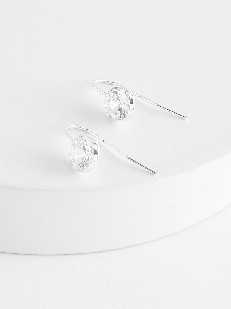 Gold Plated Sparkle Drop Earrings, UK version