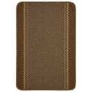 Kilkis textured brown cut pile rug 67x100cm, UK version