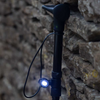 Cool Clip-On Torch LED mobility aid light for walking sticks, UK version