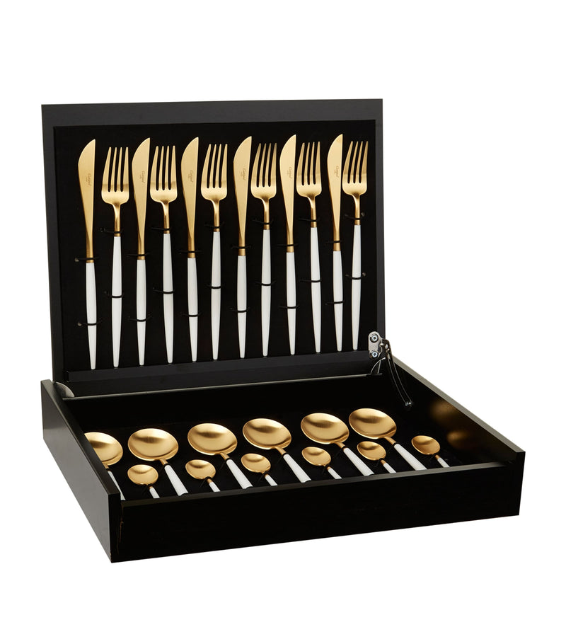 Cutipol Goa Gold-Plated 24-Piece Cutlery Set - British product