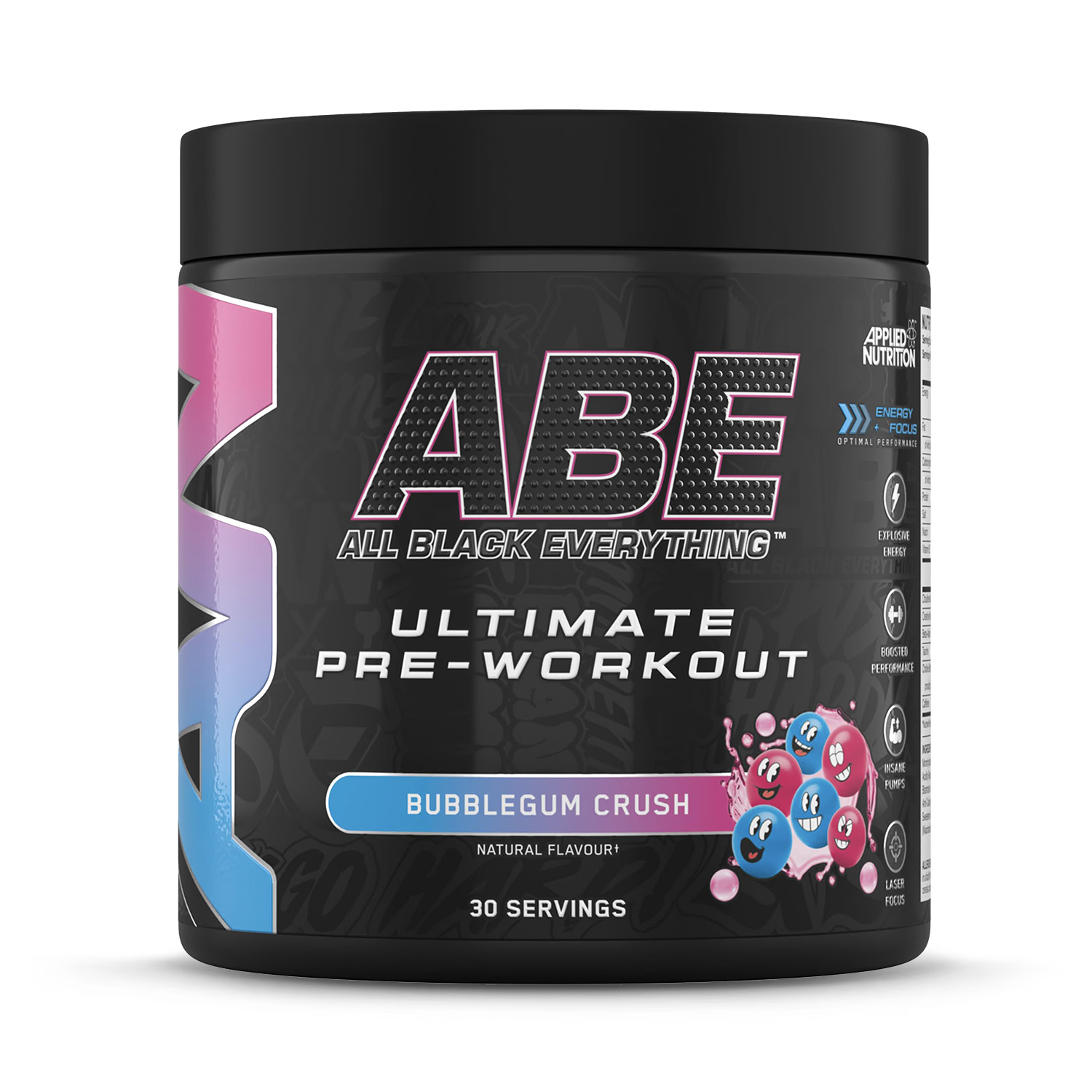 Applied Nutrition pre-workout powder Bubblegum Crush 375g - British product