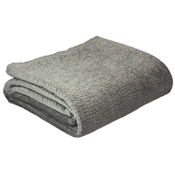 Paoletti Brooklands silver quilted king bedspread 240x250 cm (British brand)