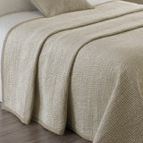 Paoletti Brooklands quilted super king bedspread champagne (British brand)