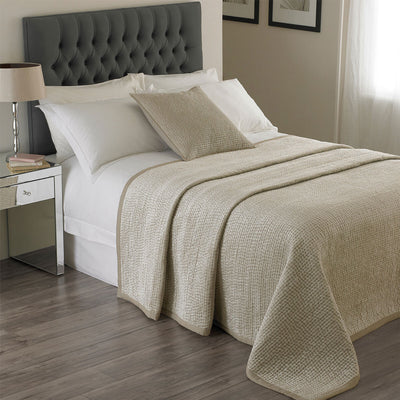 Costco UK Paoletti Brooklands Champagne Quilted Super King Bedspread, 265 x 265 cm- Buy online at McGrocer