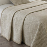 Paoletti champagne quilted king bedspread 240x250 cm, UK version