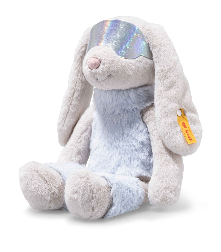 Steiff Hoppie Rabbit plush toy in ski outfit 30cm, imported from the UK