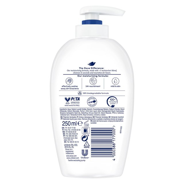 Dove Liquid Moisturising Cream Handwash for Soft & Smooth Hands   250ml GOODS M&S   