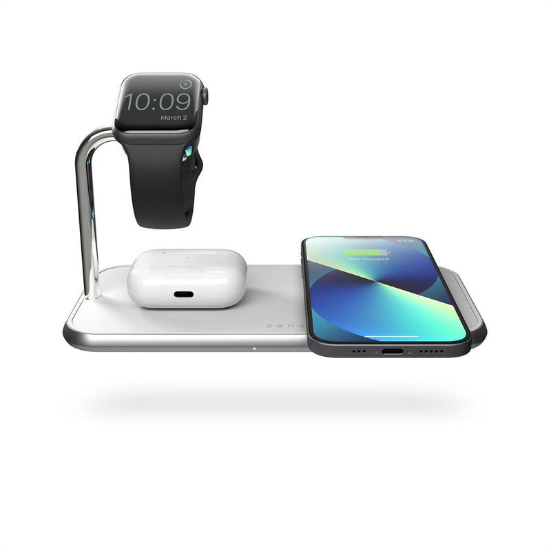 Zens Aluminium Dual Plus Watch Charger, imported from the UK