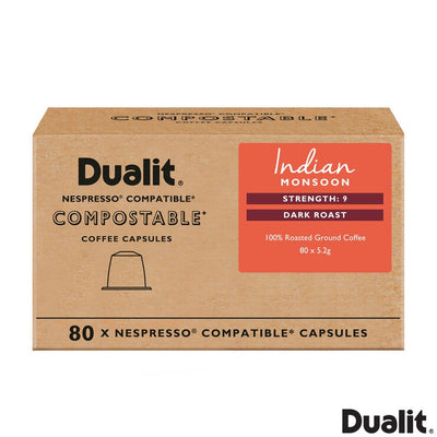 Dualit Indian Monsoon Komposterbare kaffekapsler 80 porsjoner