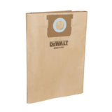 DEWALT vacuum filter bags 3-pack, imported from the UK