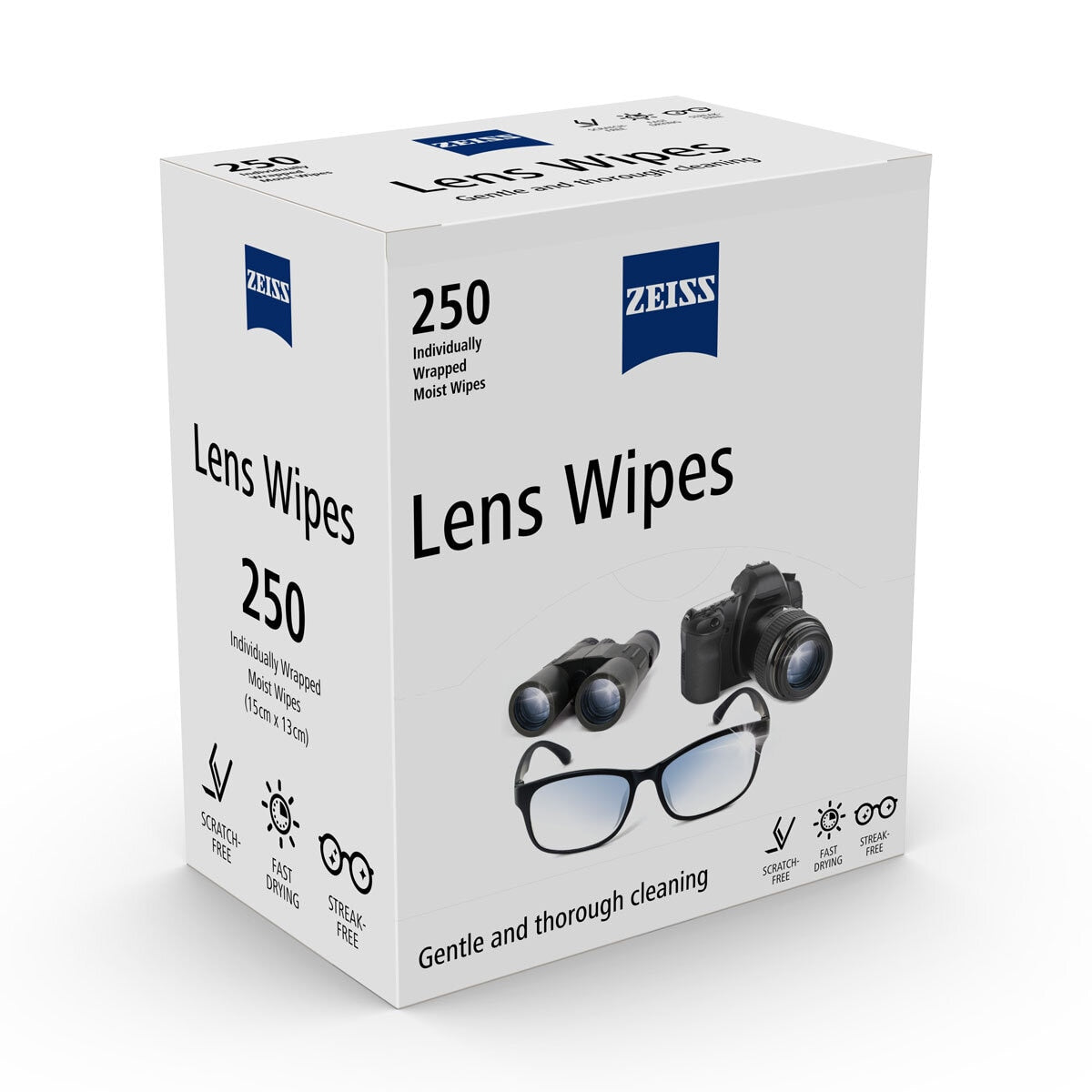 Zeiss Lens Cleaning Wipes, 250 Wipes GOODS Costco UK