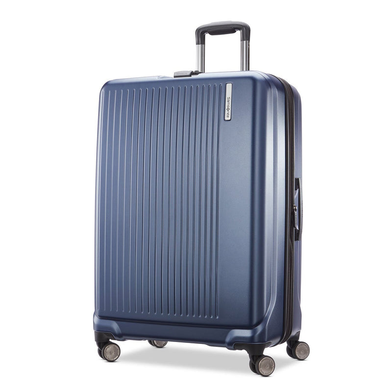 Samsonite Amplitude Large Hardside Suitcase in Silver and Navy (British brand)