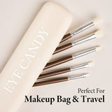 Eye Candy eye brush set with silicone travel case - British product