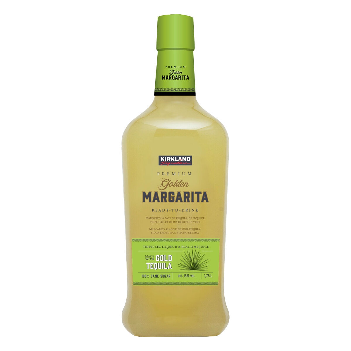 Kirkland Signature Golden Margarita ready-to-drink cocktail 1.75L, UK version