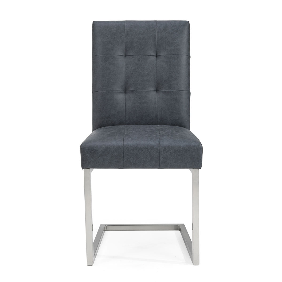 Bentley Designs dining chair mottled black faux leather, imported from the UK