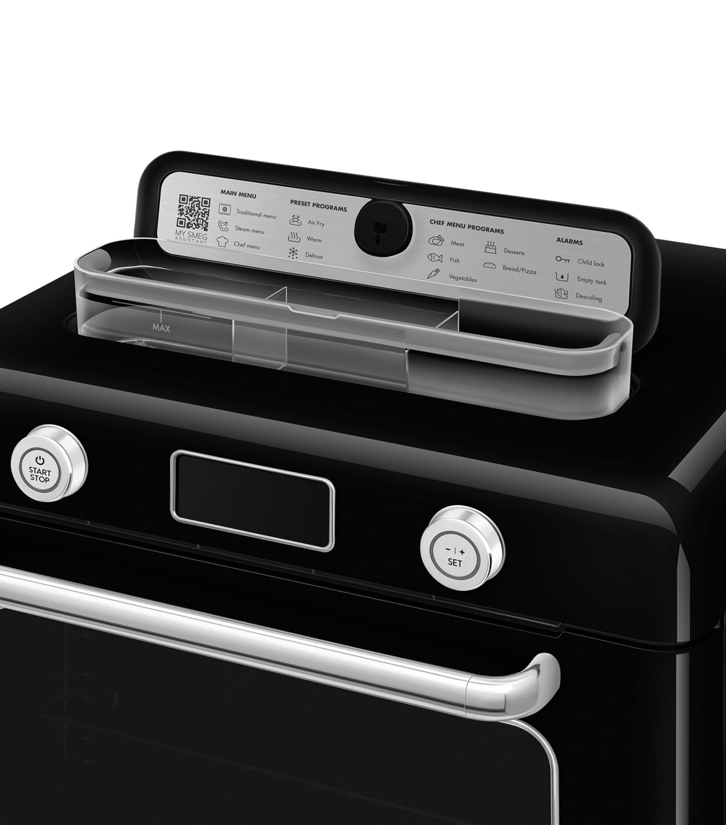 Smeg compact multifunctional countertop oven for professional cooking (British brand)