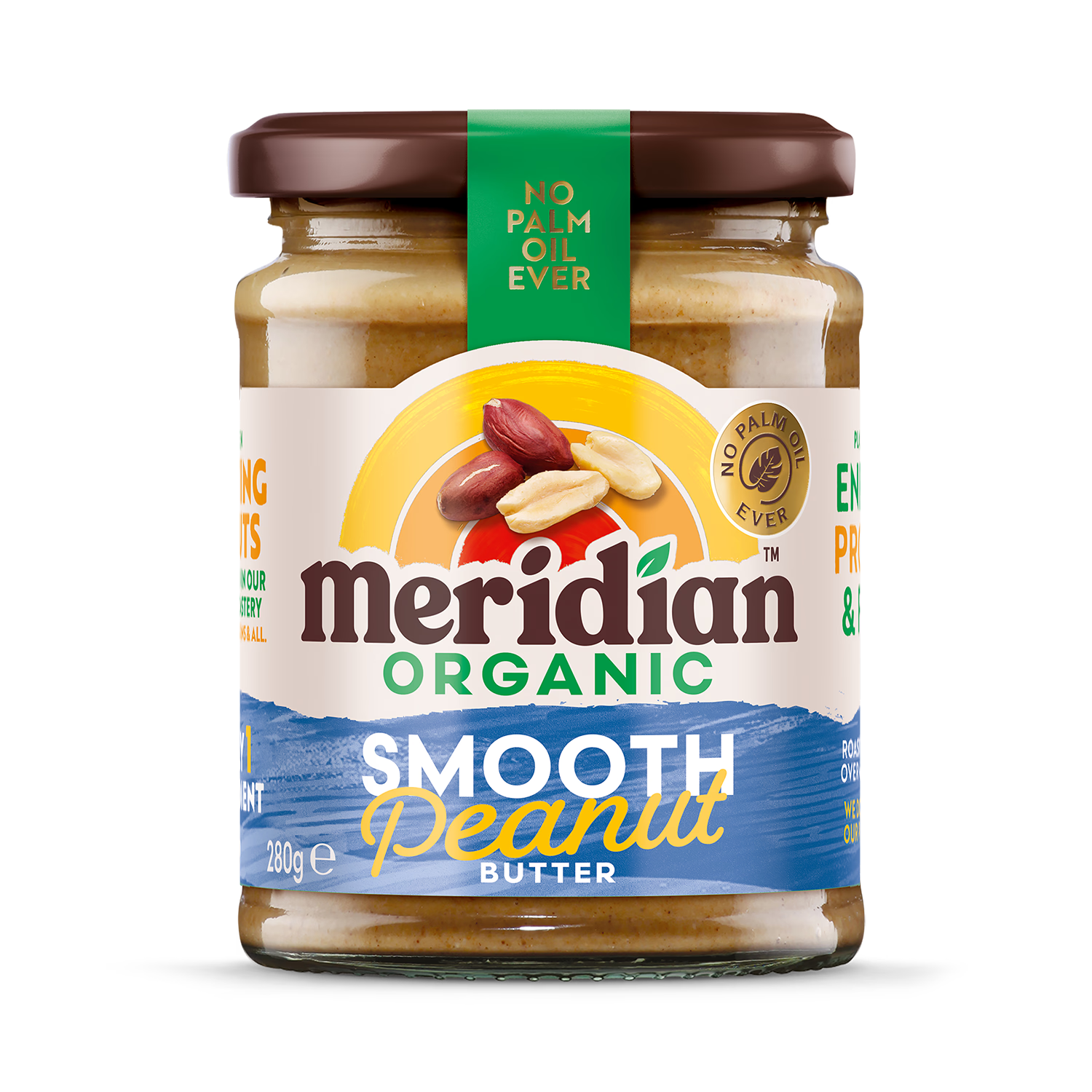 Meridian organic peanut butter smooth 280g, imported from the UK