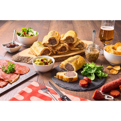 Toppings Pies فطائر لحم خنزير مفروم فاخرة مصنعة يدوياً 6 × 180 جم