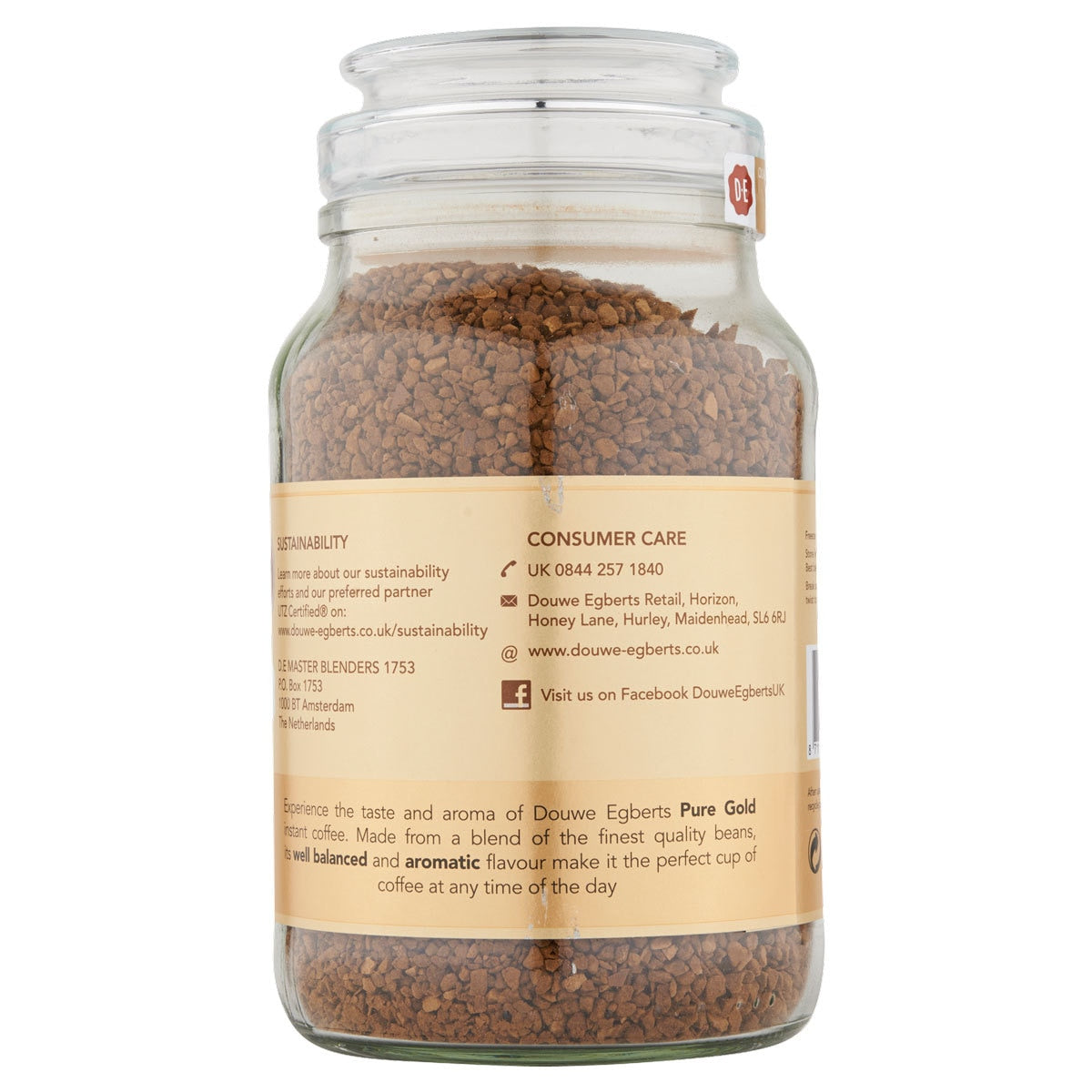 Douwe Egberts medium roast instant coffee granules 400g - British product