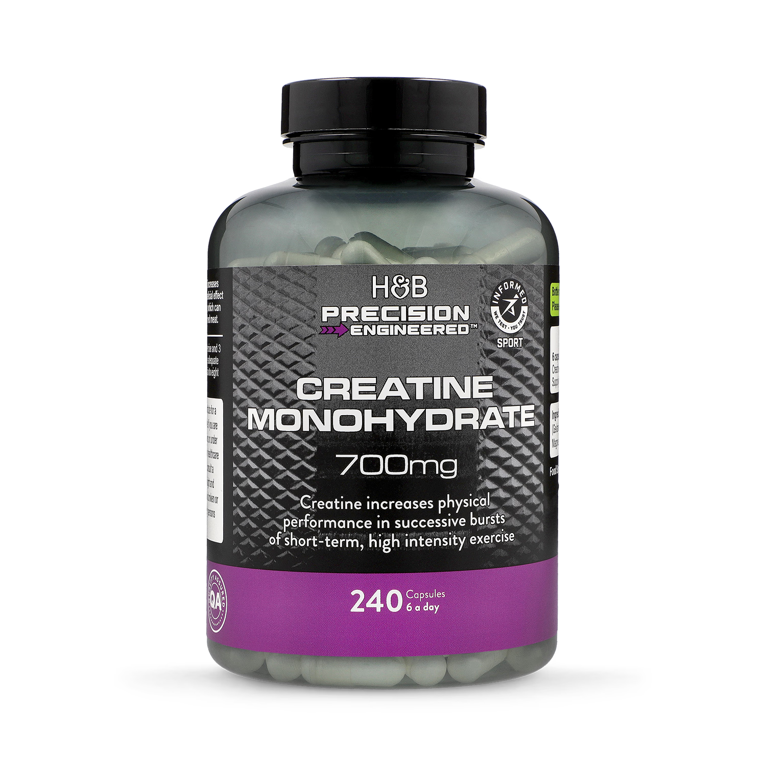 Creatine Monohydrate Capsules 700mg, 240 Count