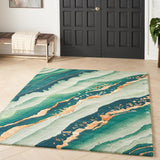 Prismatic Emerald Rug in 3 Sizes GOODS Costco UK