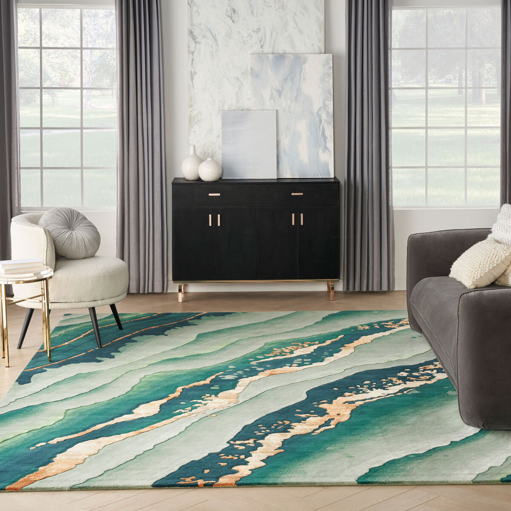 Prismatic Emerald Rug in 3 Sizes