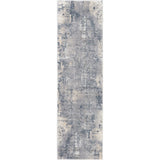 Rustic Textures Faded Blue Runner, 66 x 236 cm GOODS Costco UK