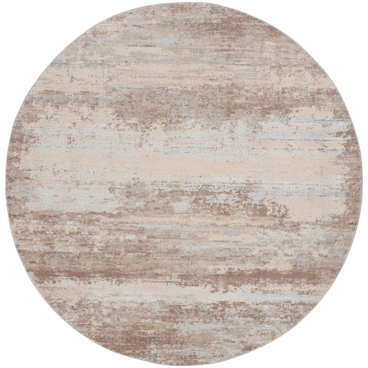 Rustic Textures Blended Beige Circle Rug, 160cm GOODS Costco UK