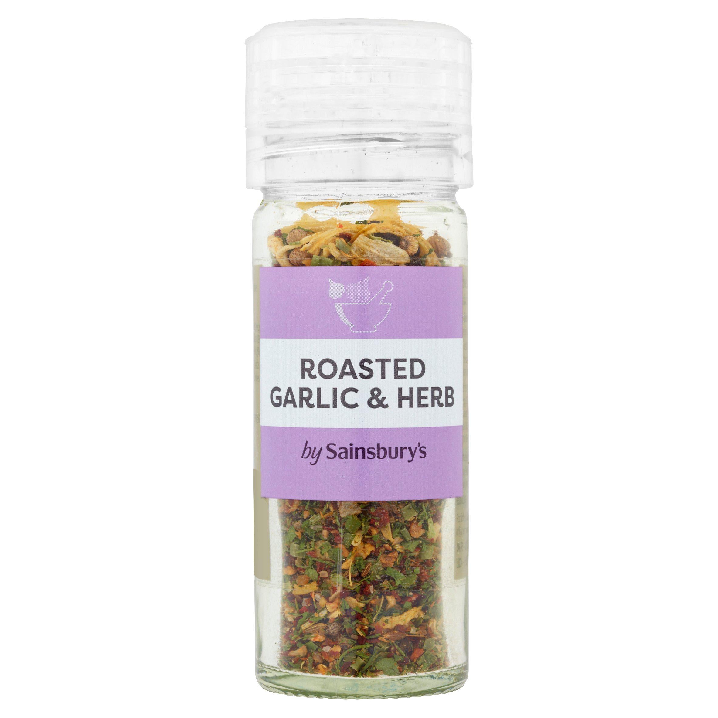 Sainsbury's Roast Garlic & Herb Grinder 35g Herbs spices & seasoning Sainsburys   