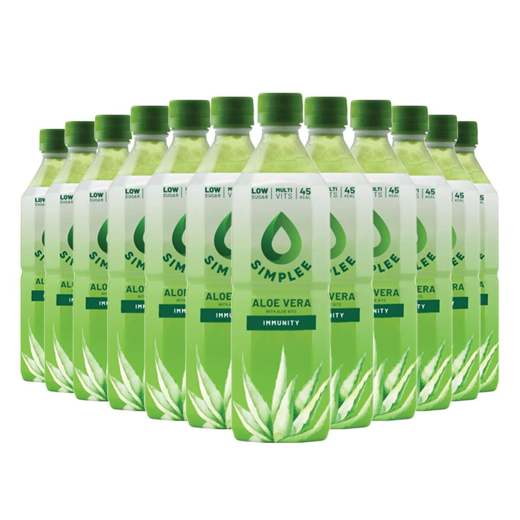 Simplee Aloe Vera Drink With Bits, 12 x 500ml