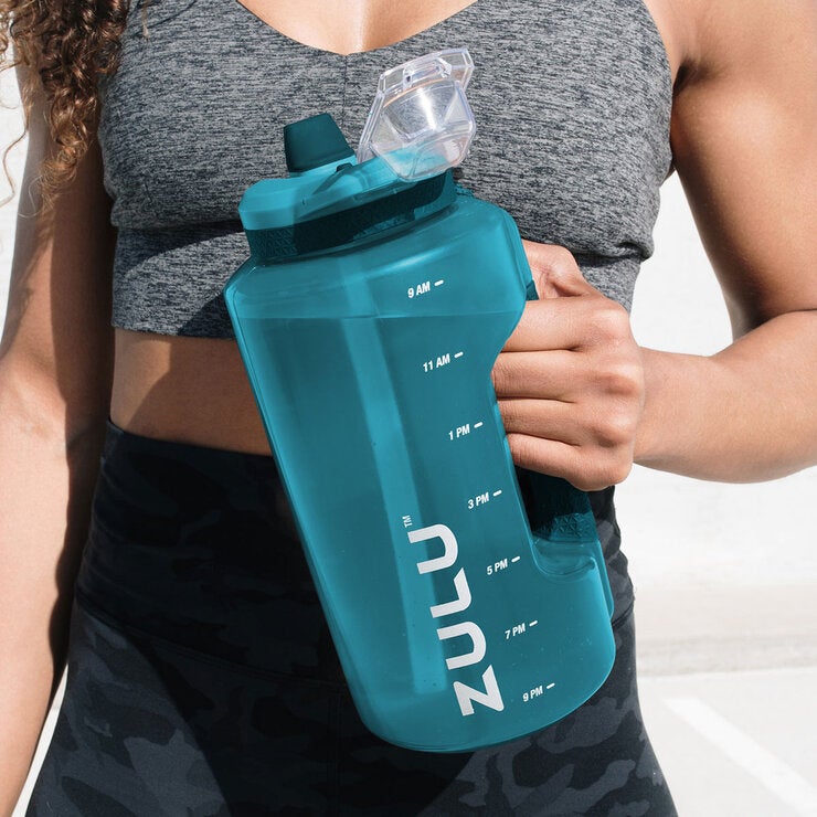 Zulu motivational water bottle 1.8L 2 pack (British brand)
