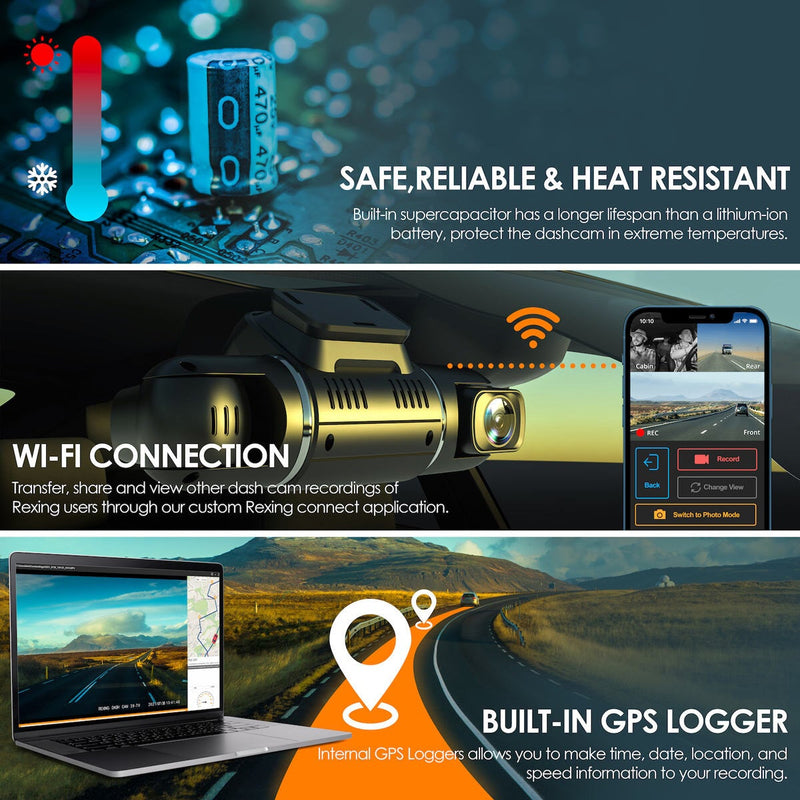 Rexing V2 Pro AI dash cam, imported from the UK