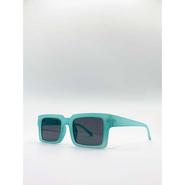 SVNX square matte crystal frame sunglasses one size, imported from the UK