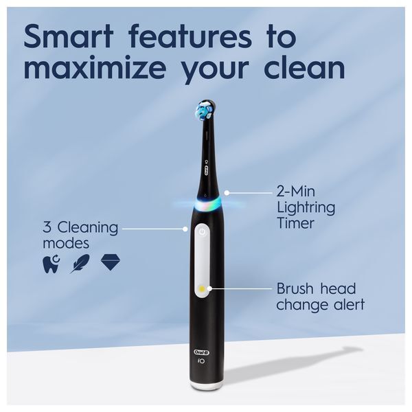 Oral-B iO3 Matt Black Electric Toothbrush with Travel Case GOODS Superdrug   