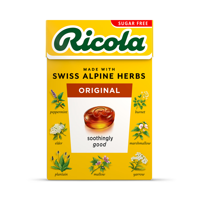 Ricola original sugar free herbal sweets 45g, imported from the UK