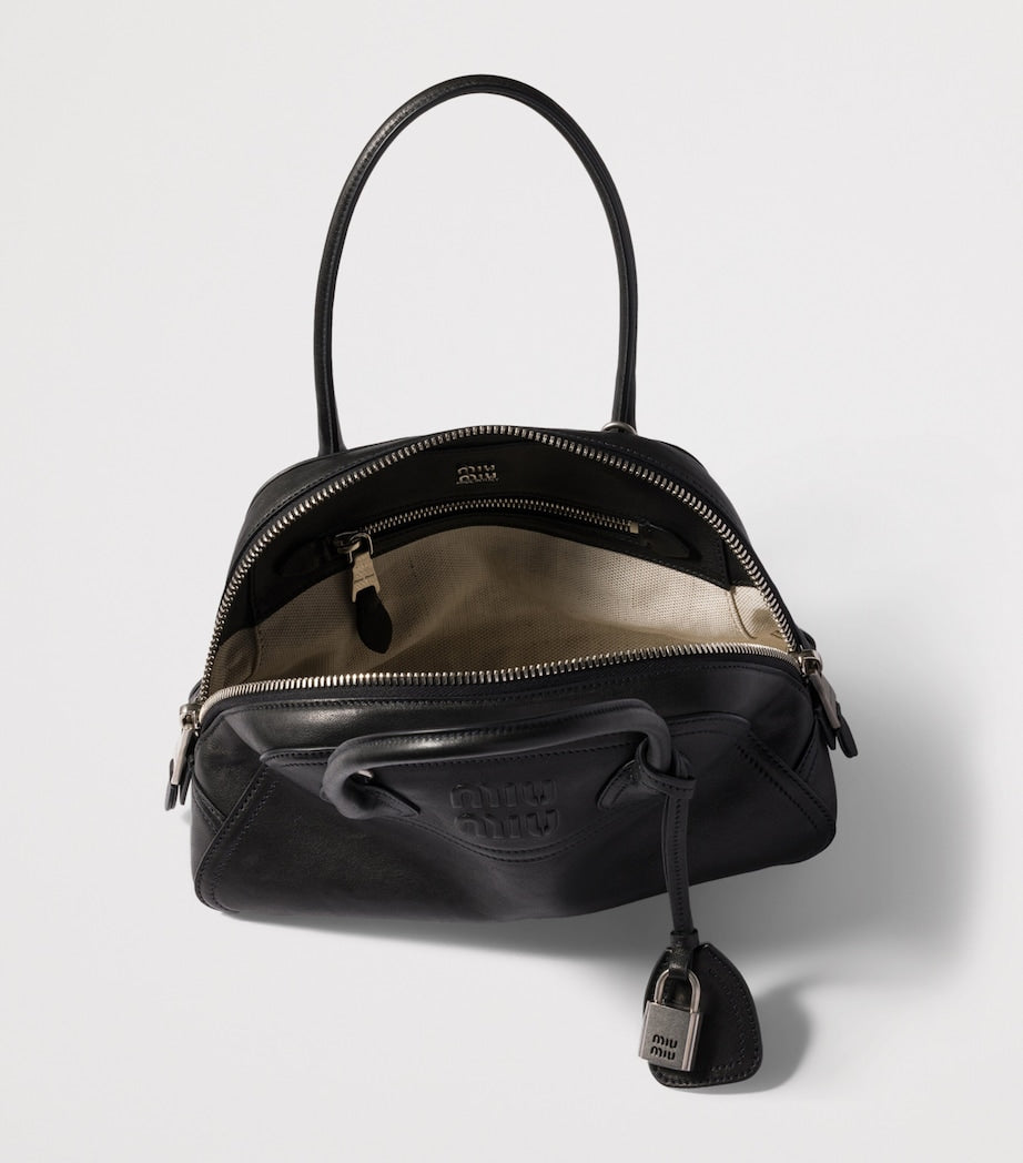 Miu Miu Vivant top-handle bag in nappa leather (British brand)