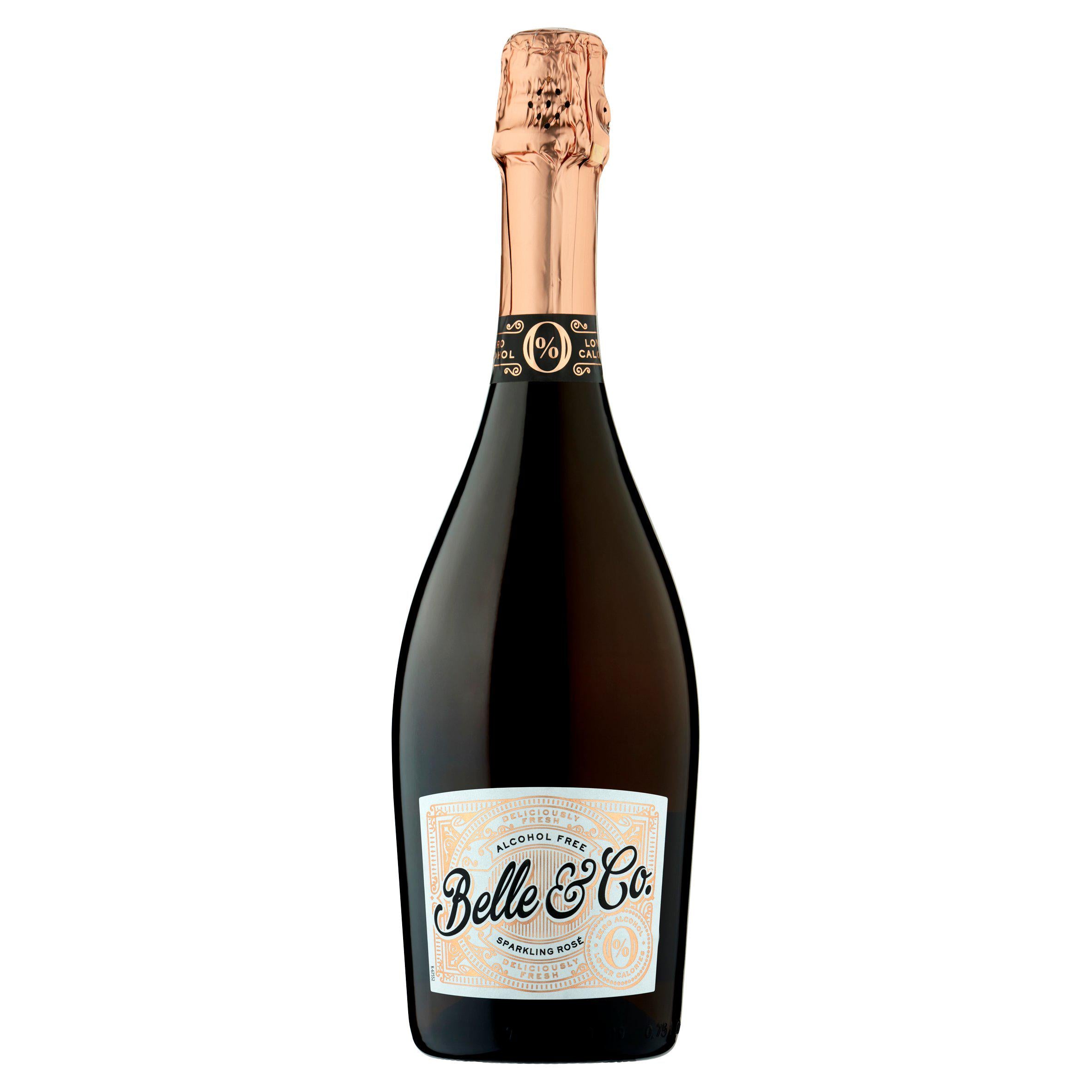 Belle & Co. Alcohol Free Sparkling Rose 75cl GOODS Sainsburys   