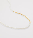 Monica Vinader gold vermeil baroque pearl necklace, UK version