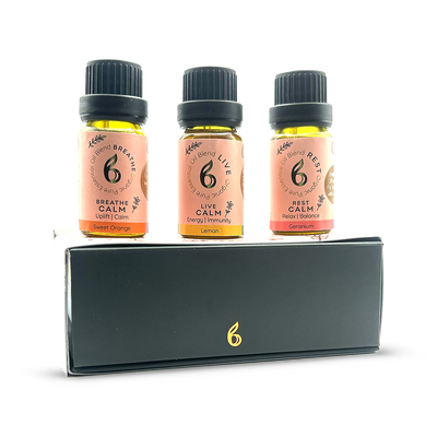 Holland & Barrett B Calm Essential Oil Blend Gift Set - Stress, Energy & Sleep Support (3 x 10ml)- Buy online at McGrocer