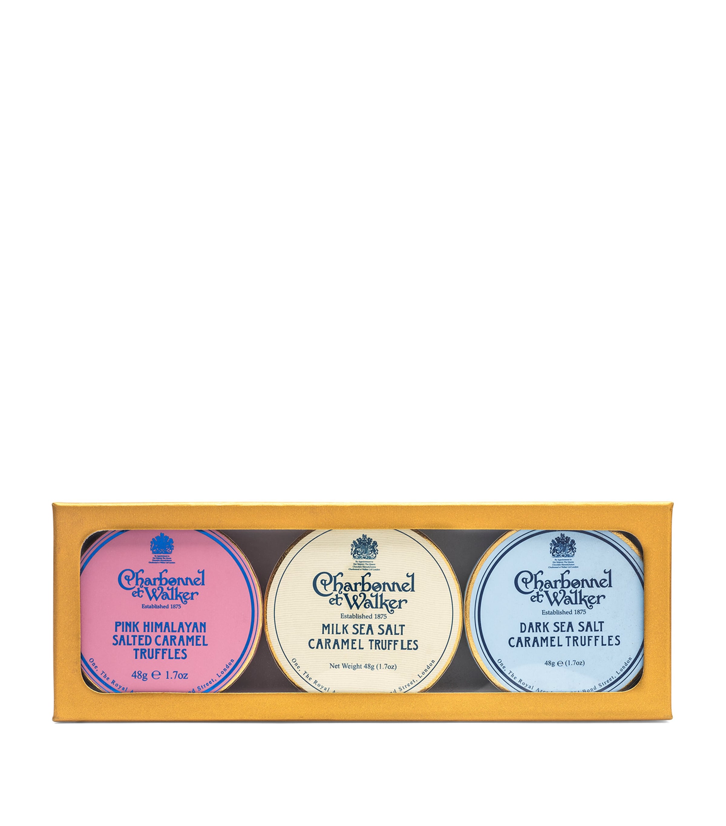 Charbonnel et Walker salted caramel chocolate truffles 3x48g - British product