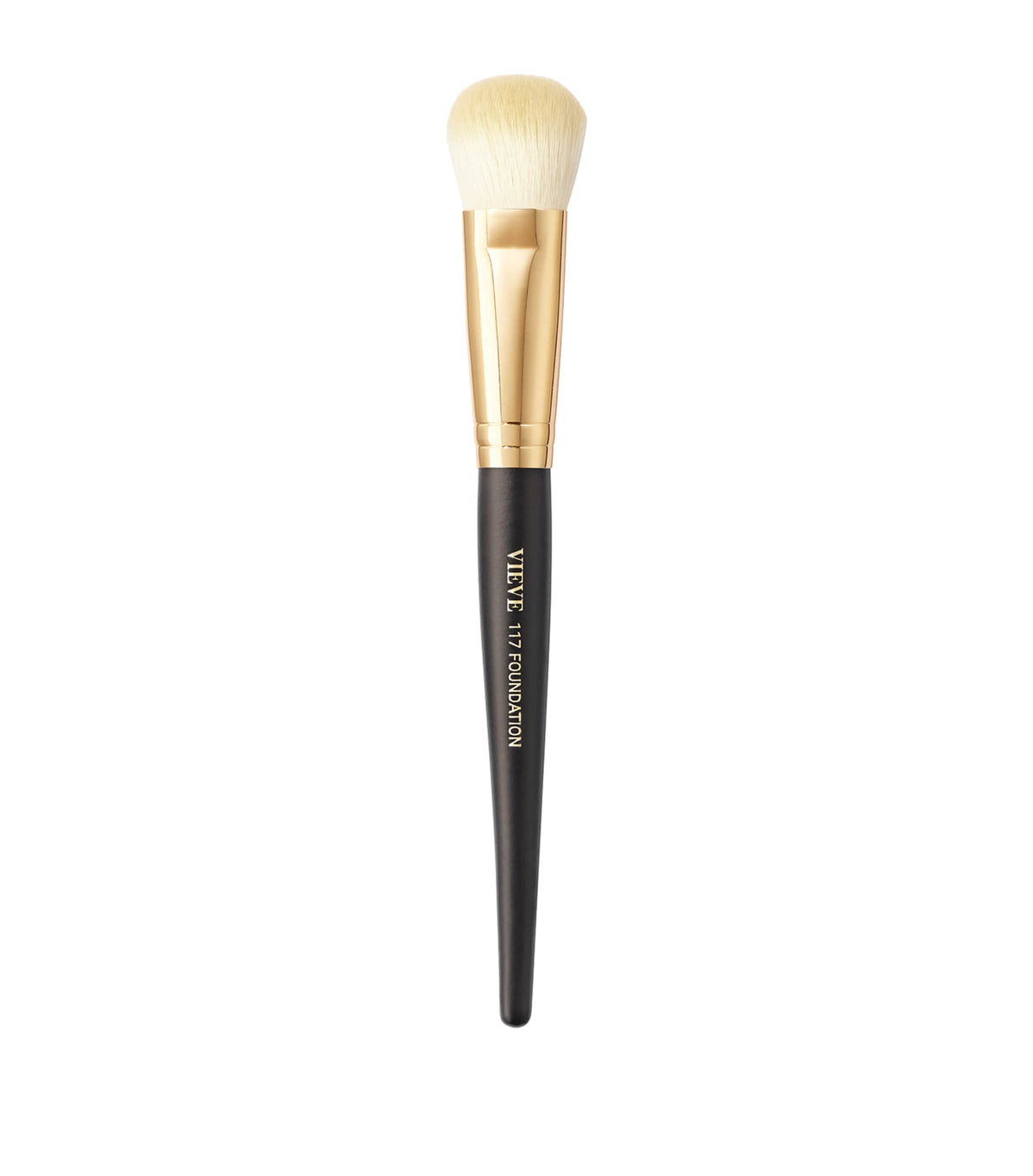 Vieve 117 foundation brush with ergonomic handle and domed bristles (British brand)