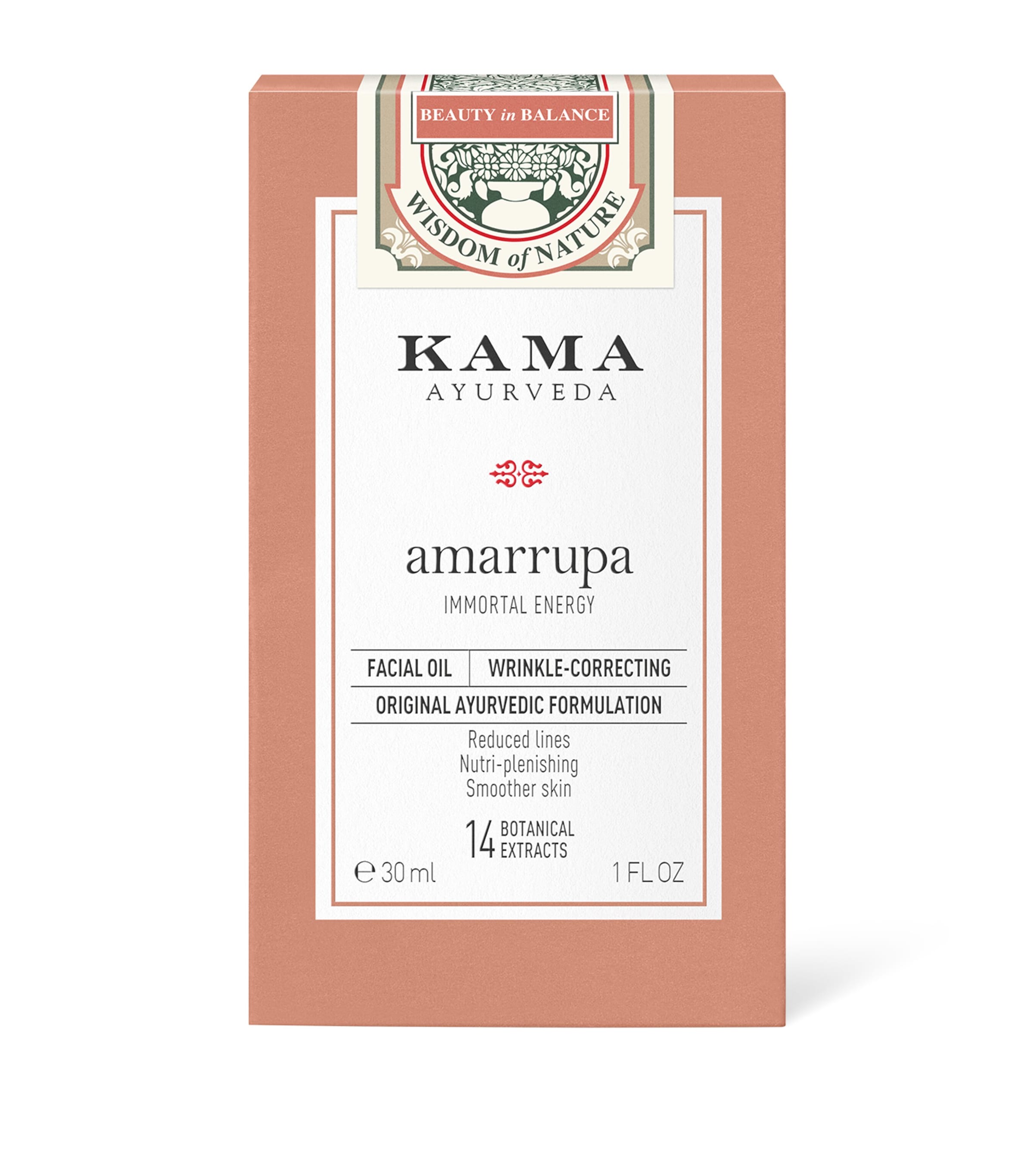 KAMA AYURVEDA Amarrupa facial oil 30ml, UK version