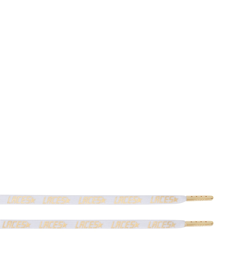 Golden Goose fabric laces with logo print, UK version