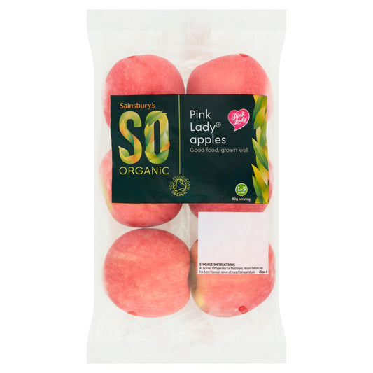 Sainsbury's Pink Lady Apples, SO Organic x6 GOODS Sainsburys   