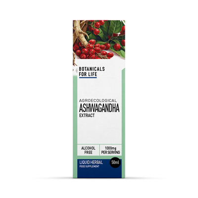 Botanicals For Life Extrait liquide d'Ashwagandha Agroécologique 50ml