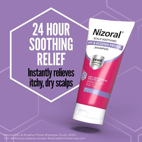 Nizoral scalp soothing eczema shampoo 200ml, imported from the UK