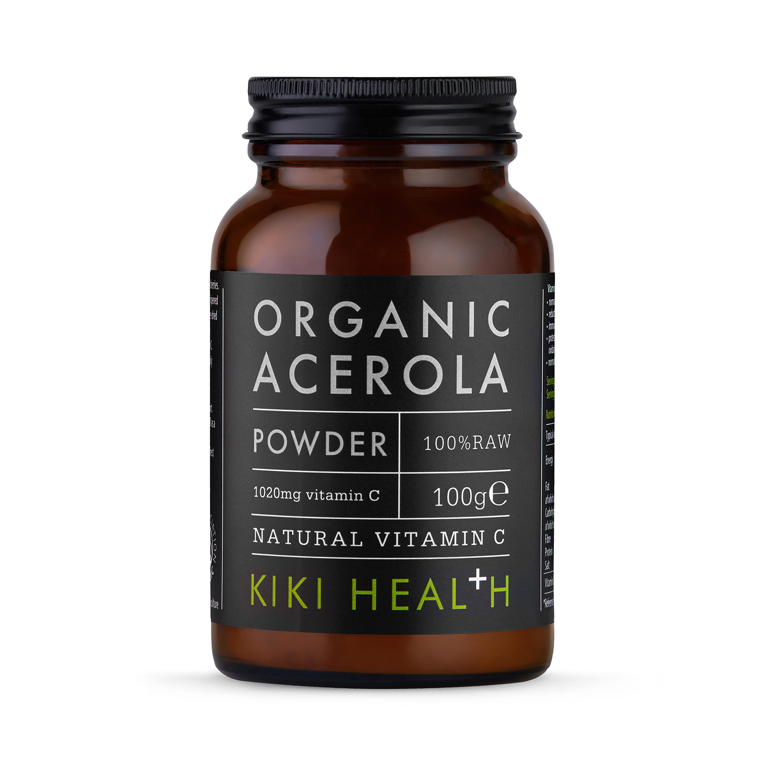Organic acerola powder 100g vitamin C supplement (British brand)