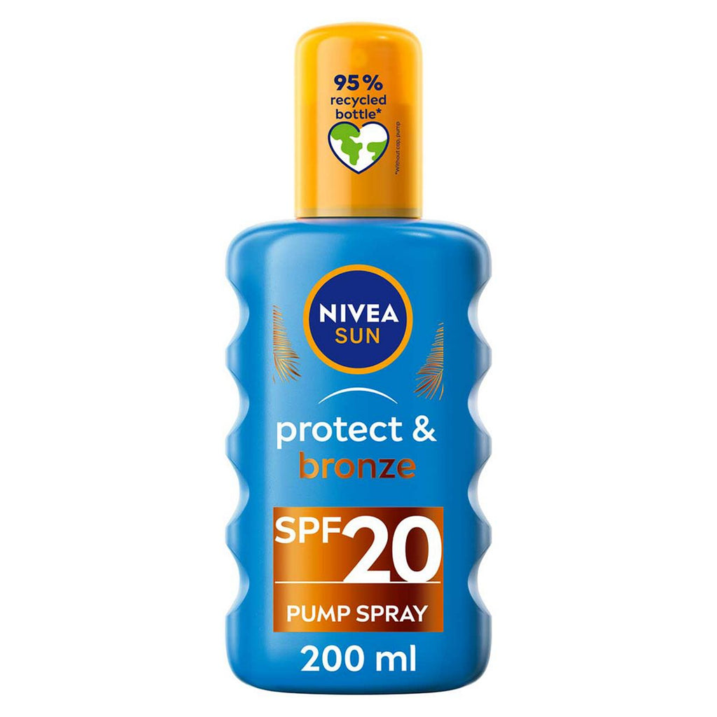 NIVEA SUN Protect & Bronze Tan Activating Sun Cream Spray SPF20 200ml